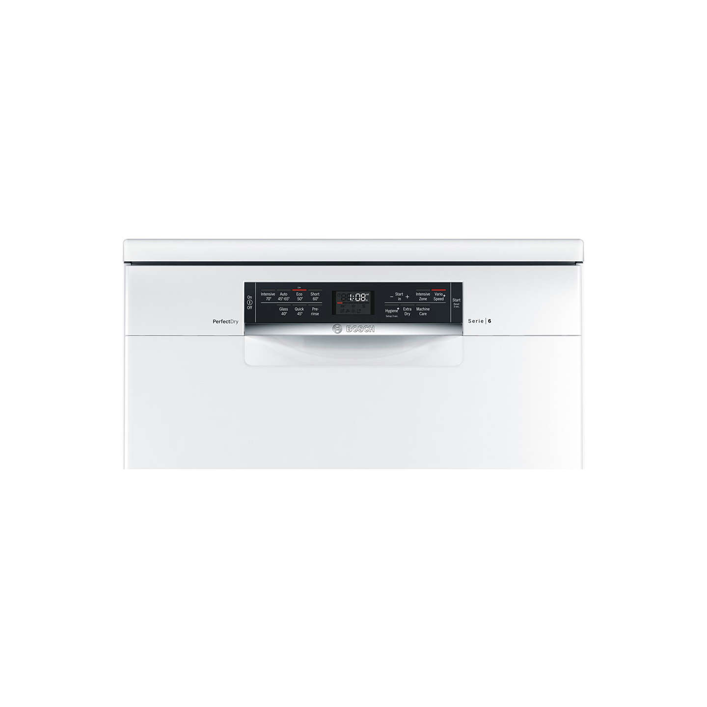 Bosch Perfect Dry Freestanding Dishwasher, White, SMS67MW10Q 