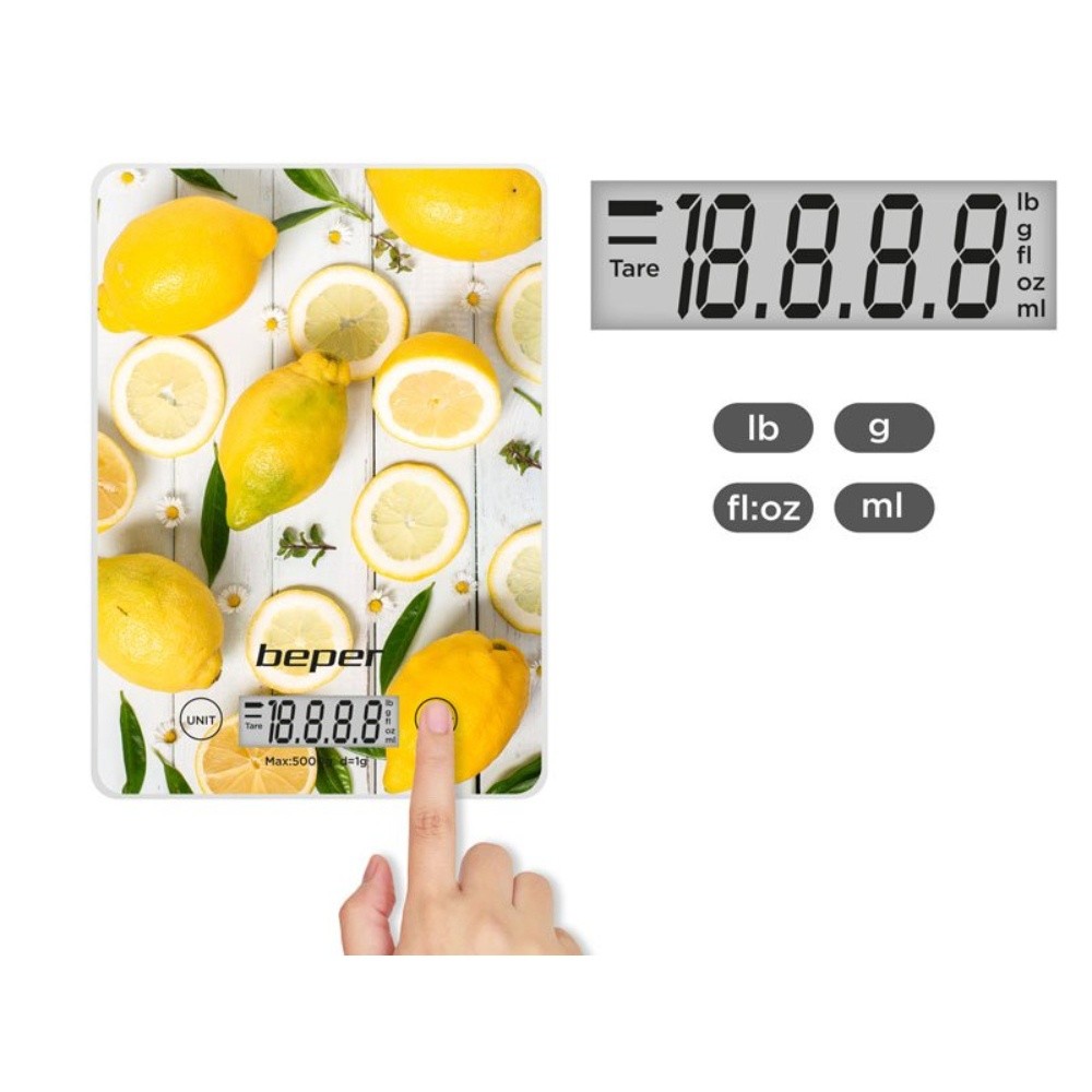Beper Digital Kitchen Scale, BP.800