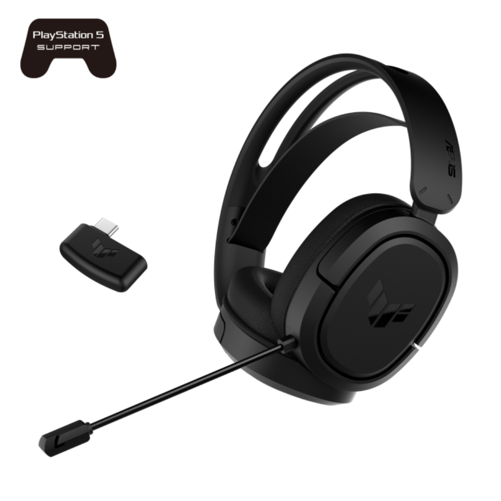 Asus Tuf Gaming H1 Wireless Headset Features A 2.4 Ghz Connection, 7.1 Surround Sound With Deep Bass, ASU-90YH0391