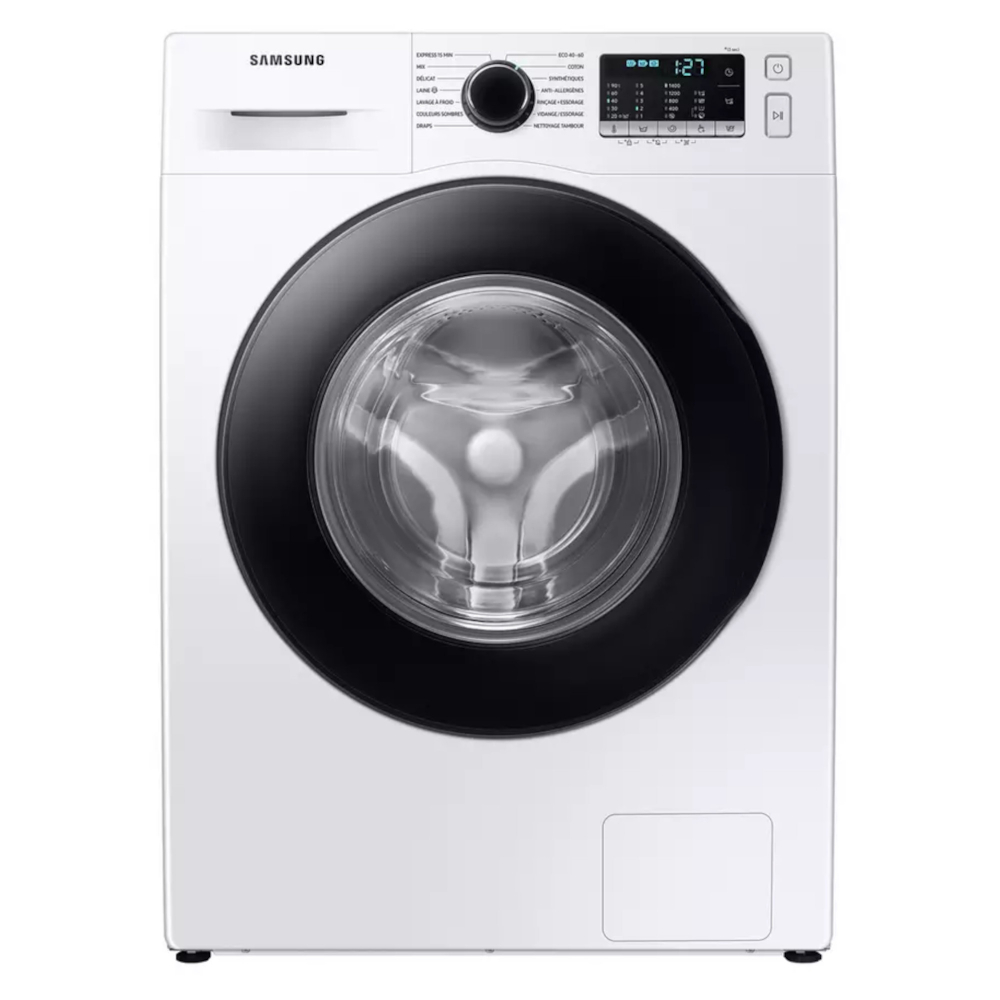 Samsung Washer 2020 Series 5 Ecobubble, 8KG, 1400RPM, White, SAM-WW80TA046