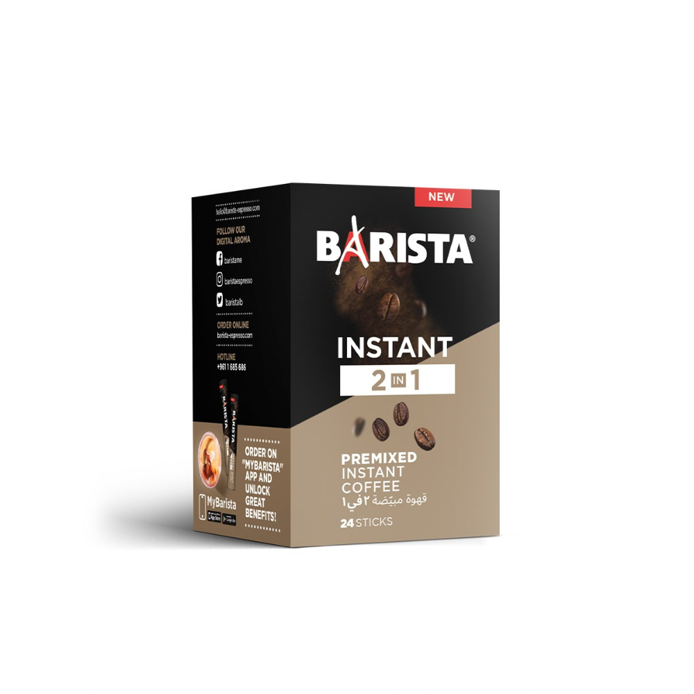 Barista Instant Coffee 2-IN-1 24 Sachet /Box, ICS-2IN1