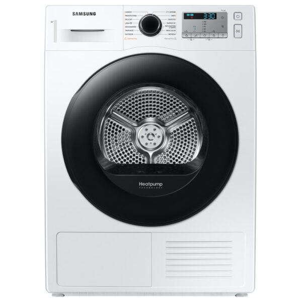 Samsung Dryer Front Loading, Heat Pump, 9Kg, White, SAM-DV90TA040