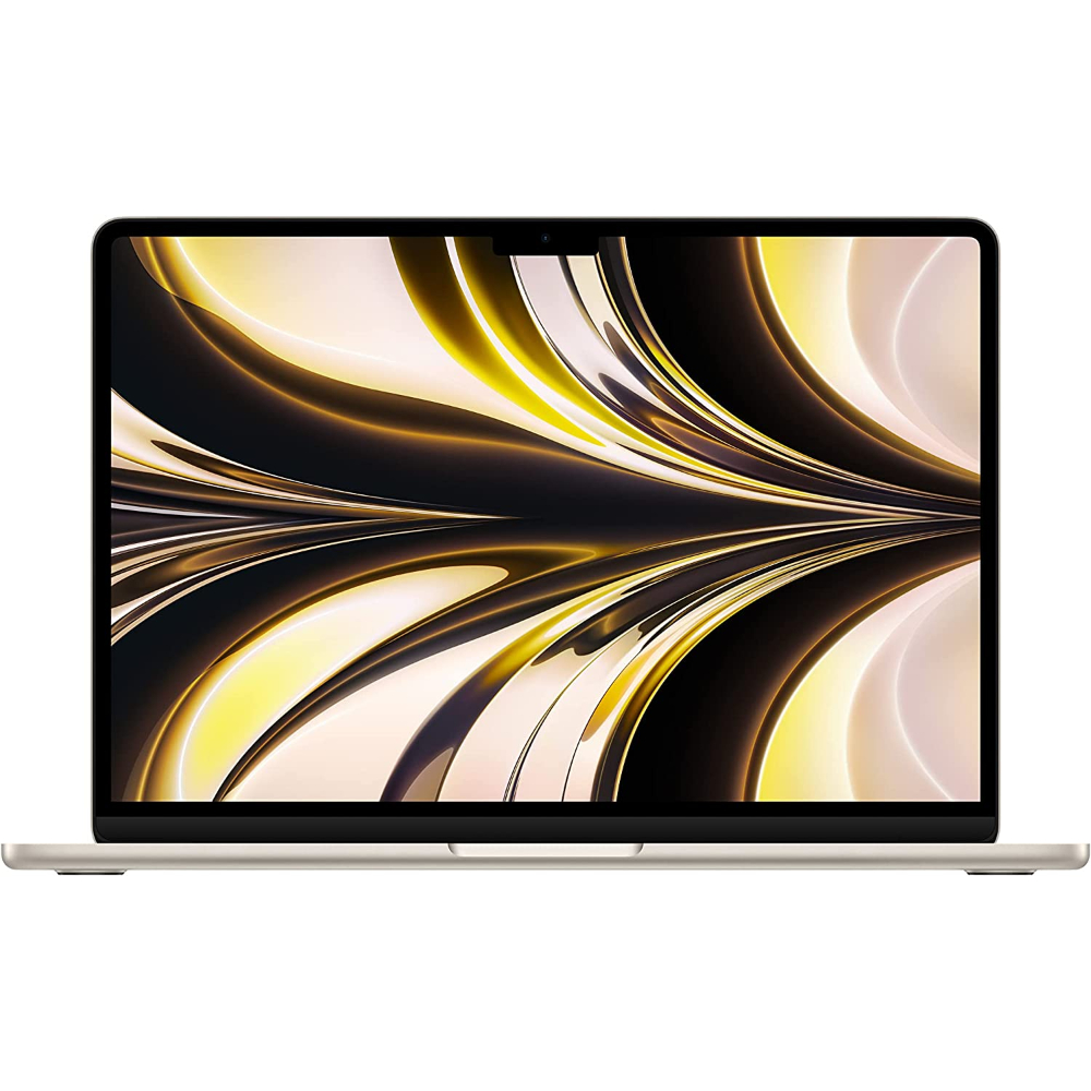 Apple MacBook Air 13.6-Inch with Liquid Retina Display, M2 Chip with 8-Core CPU and 8-Core GPU, 8GB Memory, 256GB SSD, Starlight, (2022), MLY13LL/A