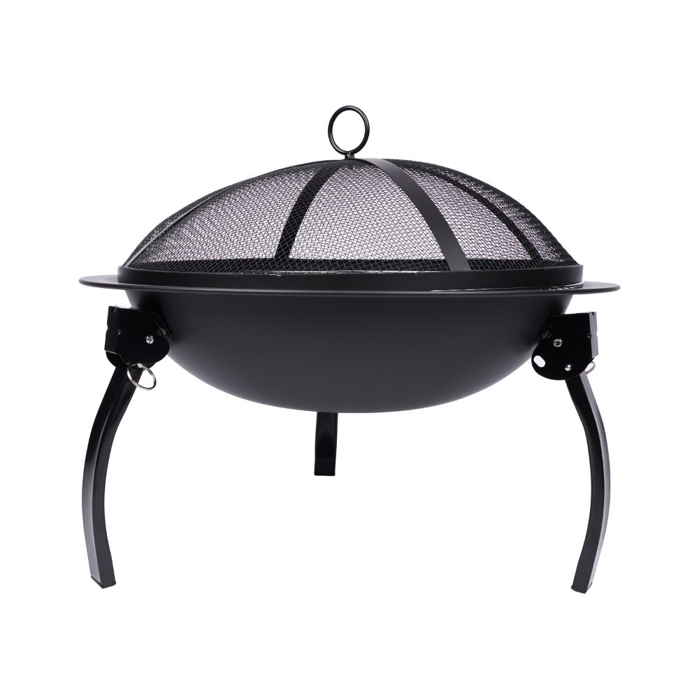 Firepit Outdoor With Grill 55x55x38 cm, YC88055A