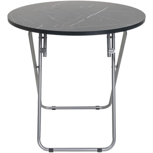 Zilan Folding Table Round With Mdf Top D:70x70cm Black, ZLN6937