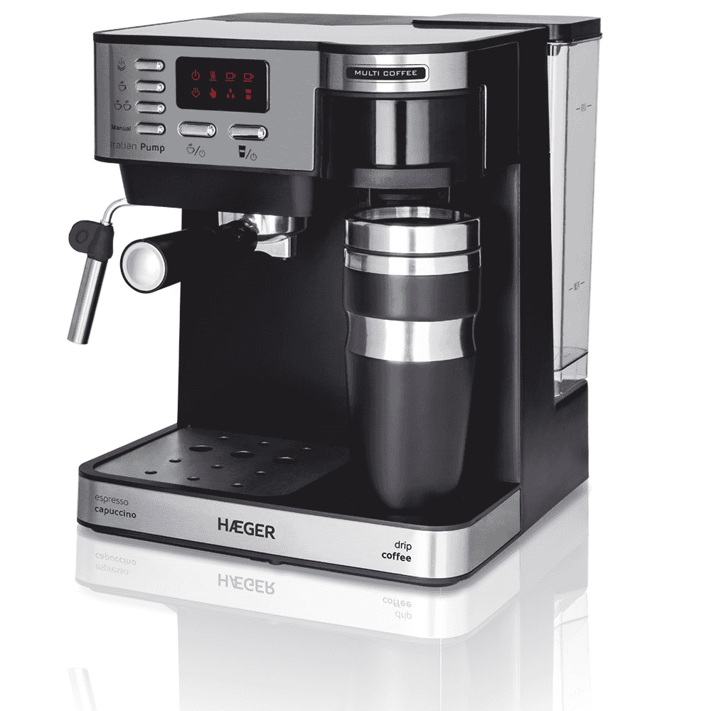 Haeger Espresso Coffee Machine And Drip Coffee Multi Coffee, CM-145.008A
