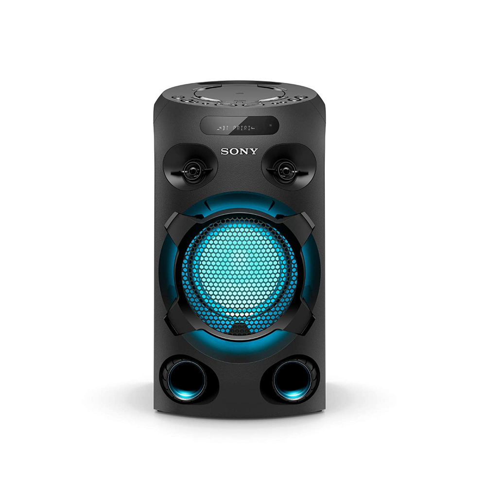 Sony Home Audio Portable Party Speaker with Bluetooth, Karaoke and Jet Bass Booster, MHC-V02
