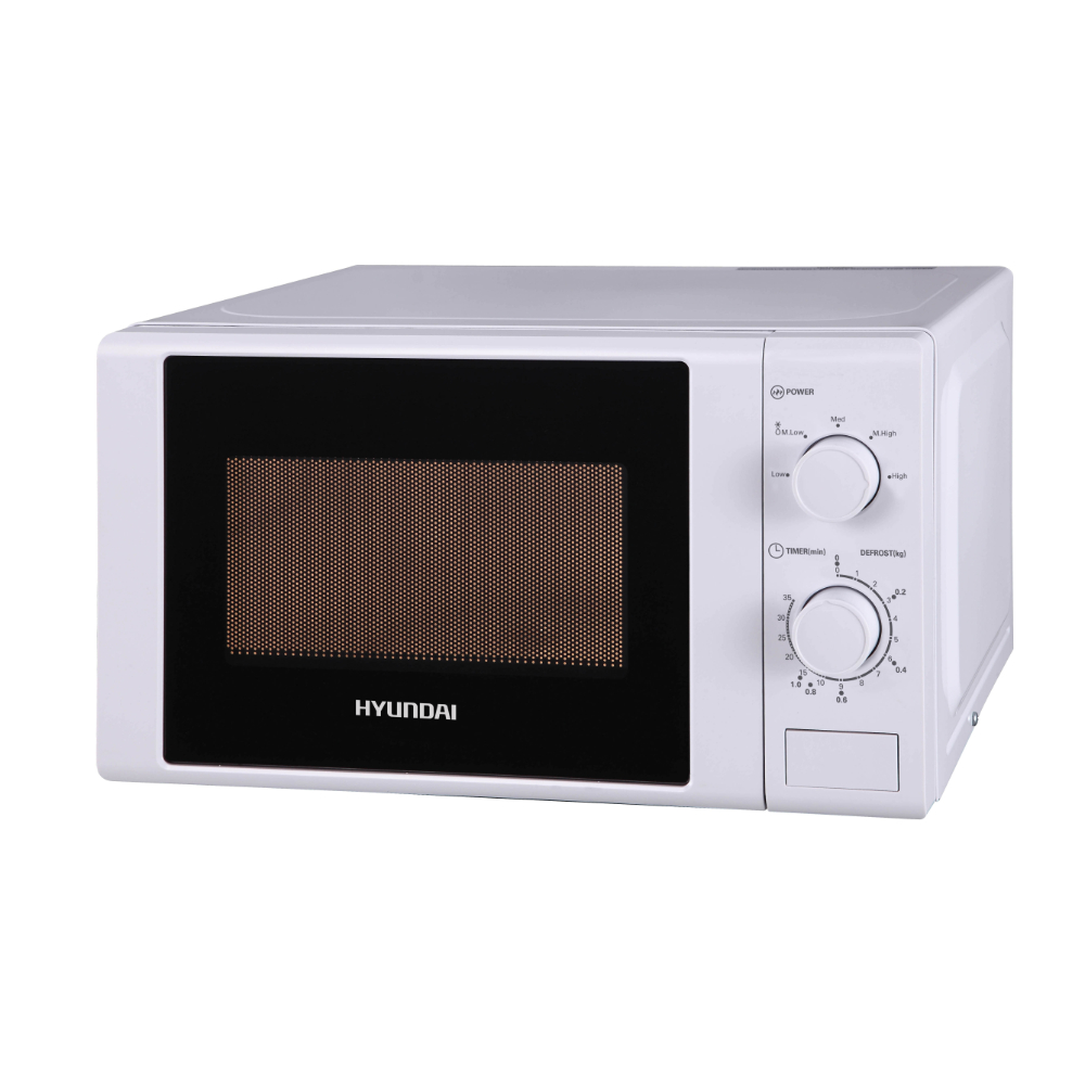 Hyundai Microwave, Mechanical Control, Weight Defrost, White, HYU-MW22M72W