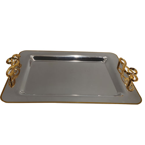TRAY, 44x32 CM, STAINLESS STEEL, DRX401