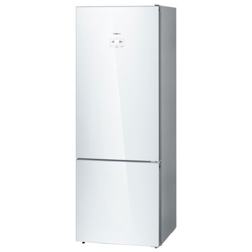 Bosch Refrigerator/Bottom Mount Freezer Combination, 42Db Noise Level, A++ Energy Efficiency Class, No Frost, 400L Fridge Volume, 105L Freezer Volume, 100W Connected Load, White, KGN56LW30U