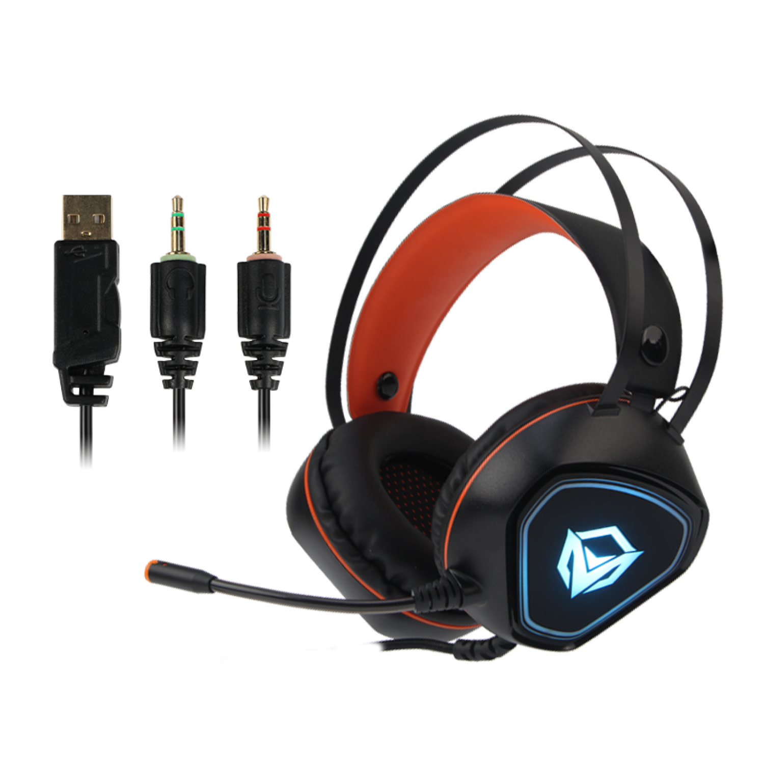 Meetion Backlit Gaming Headset, Noise Reduction, Vibration, Long Microphone - HP020