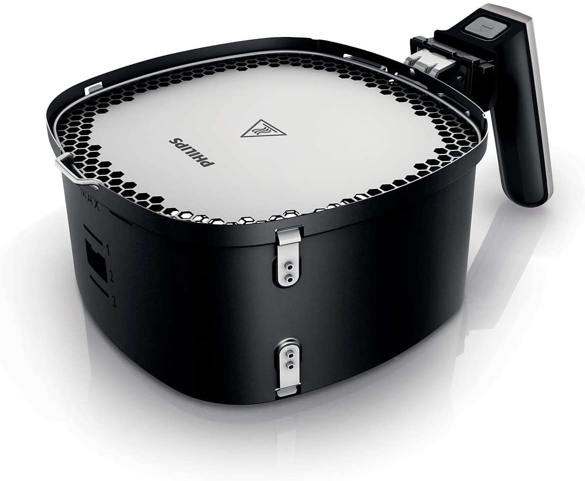 Philips HD9980/20 Electric Pan Basket, Silver/Black