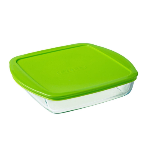 Pyrex Square Dish with Lid 0.3 L, 210P000