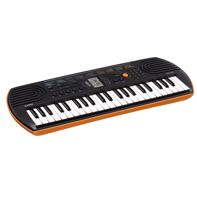 Casio Mini Keyboard for Children, Orange, SA-76