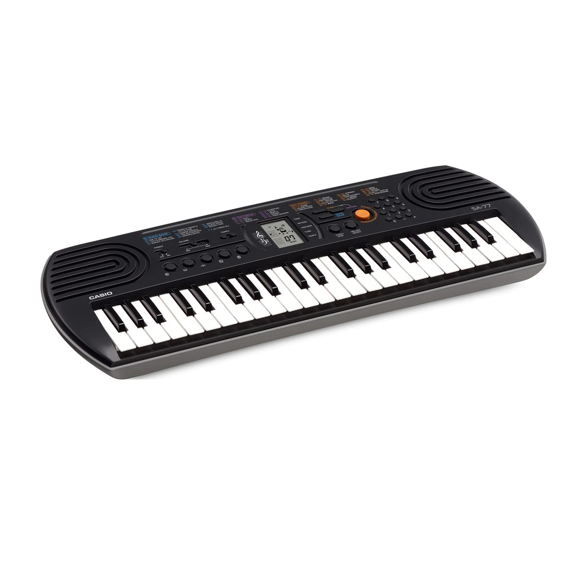 Casio Mini Keyboard for Children, White, SA-77