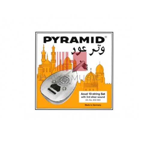 Pyramid Oud Strings 10 Strings Set with 3rd Silver, 650000