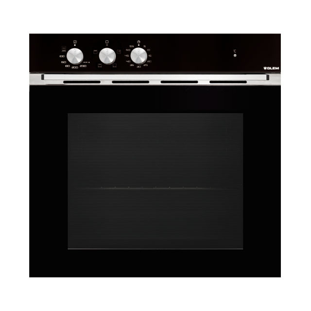 Glem Static Built In Gas Oven, Electric Grill, 65L Oven Capacity, GFMF31BK