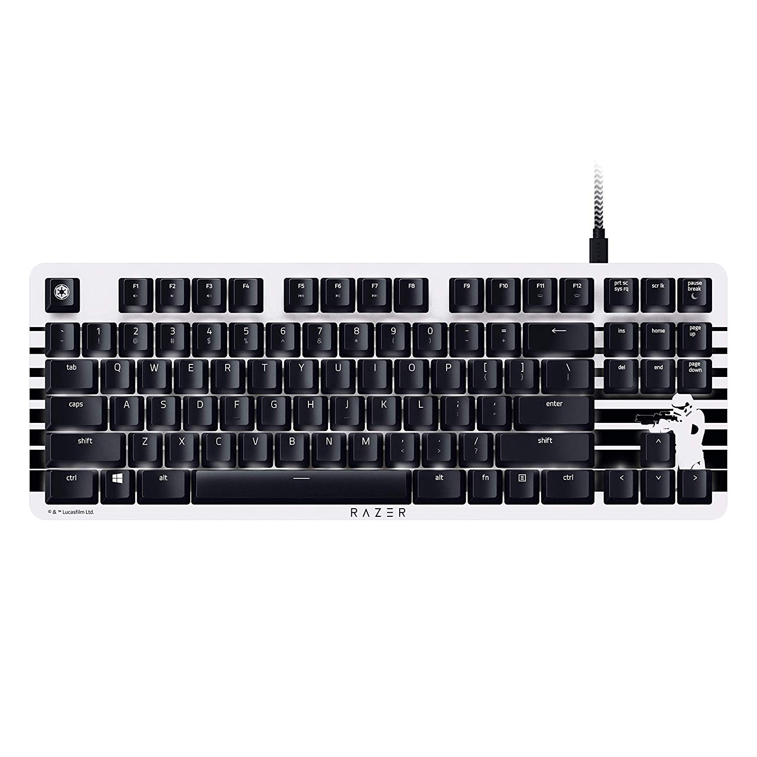 Razer Blackwidow Lite Stormtrooper Gaming Keyboard, RAZ-02640800