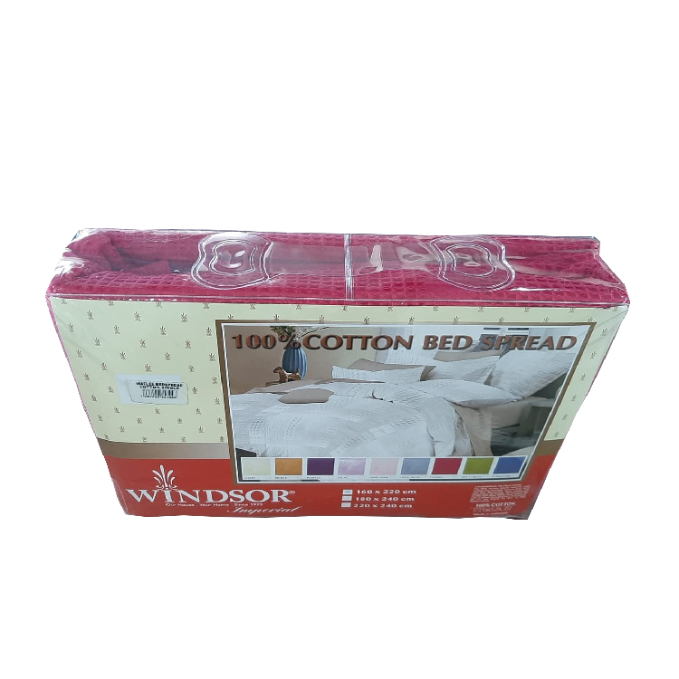 Windsor Fuchia Cotton Bed Spread Single, WIN-3448F