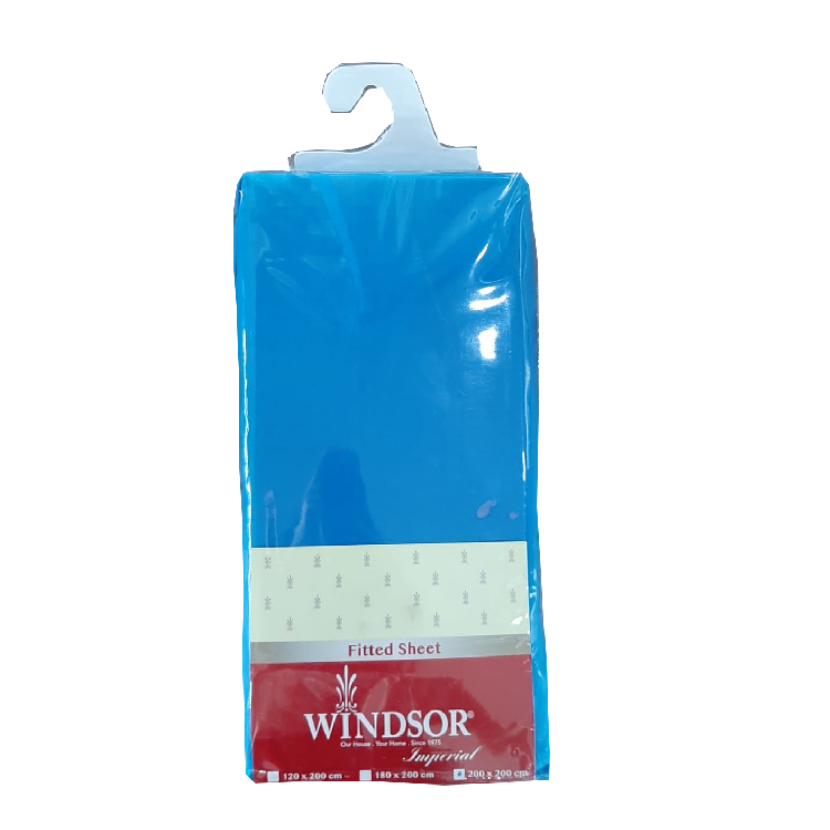 Windsor Baby Blue Fitted Sheet Assorted King, WIN-4604BB