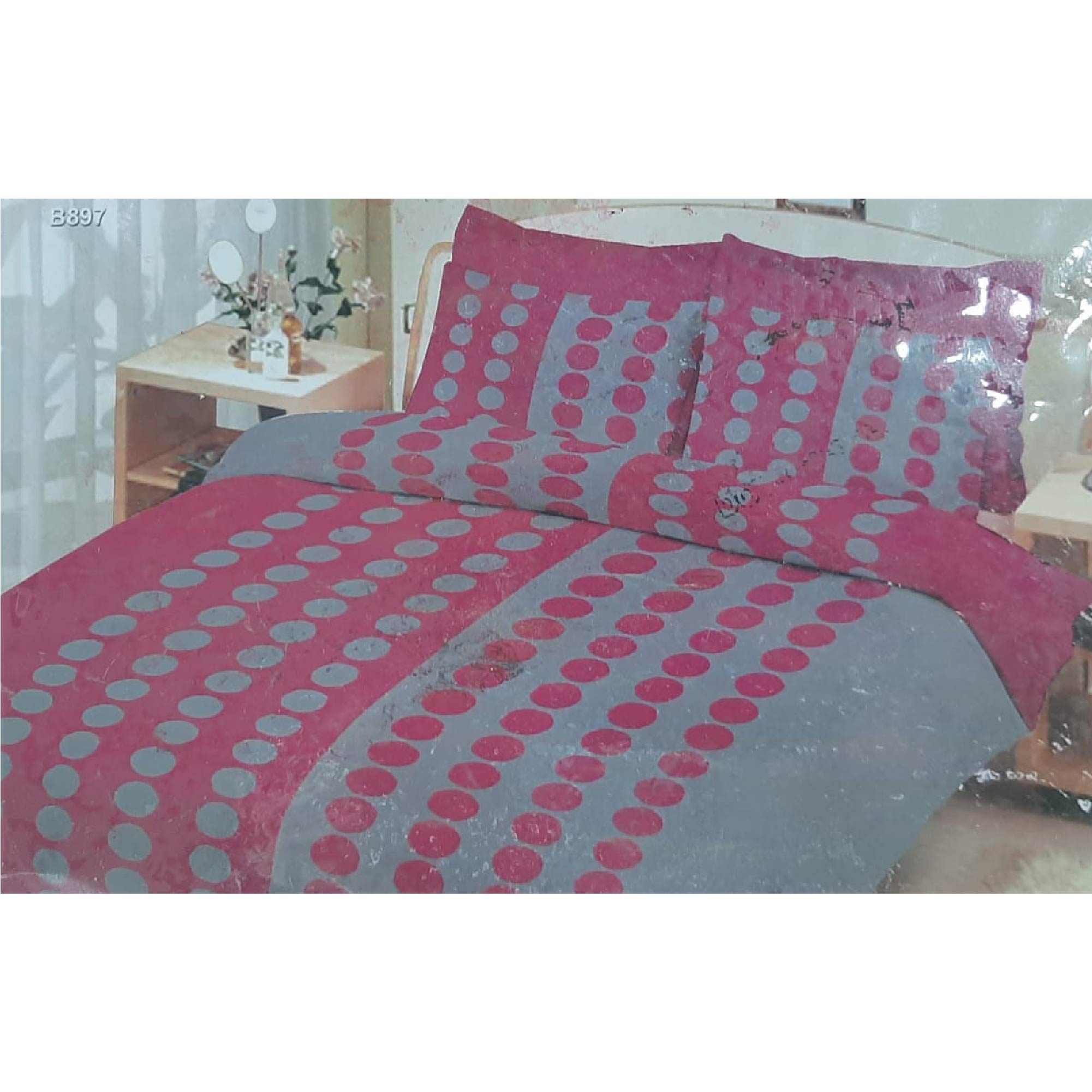 Windsor Purple/Grey Luxury Bed Linen Collection Single, WIN-8391PUG