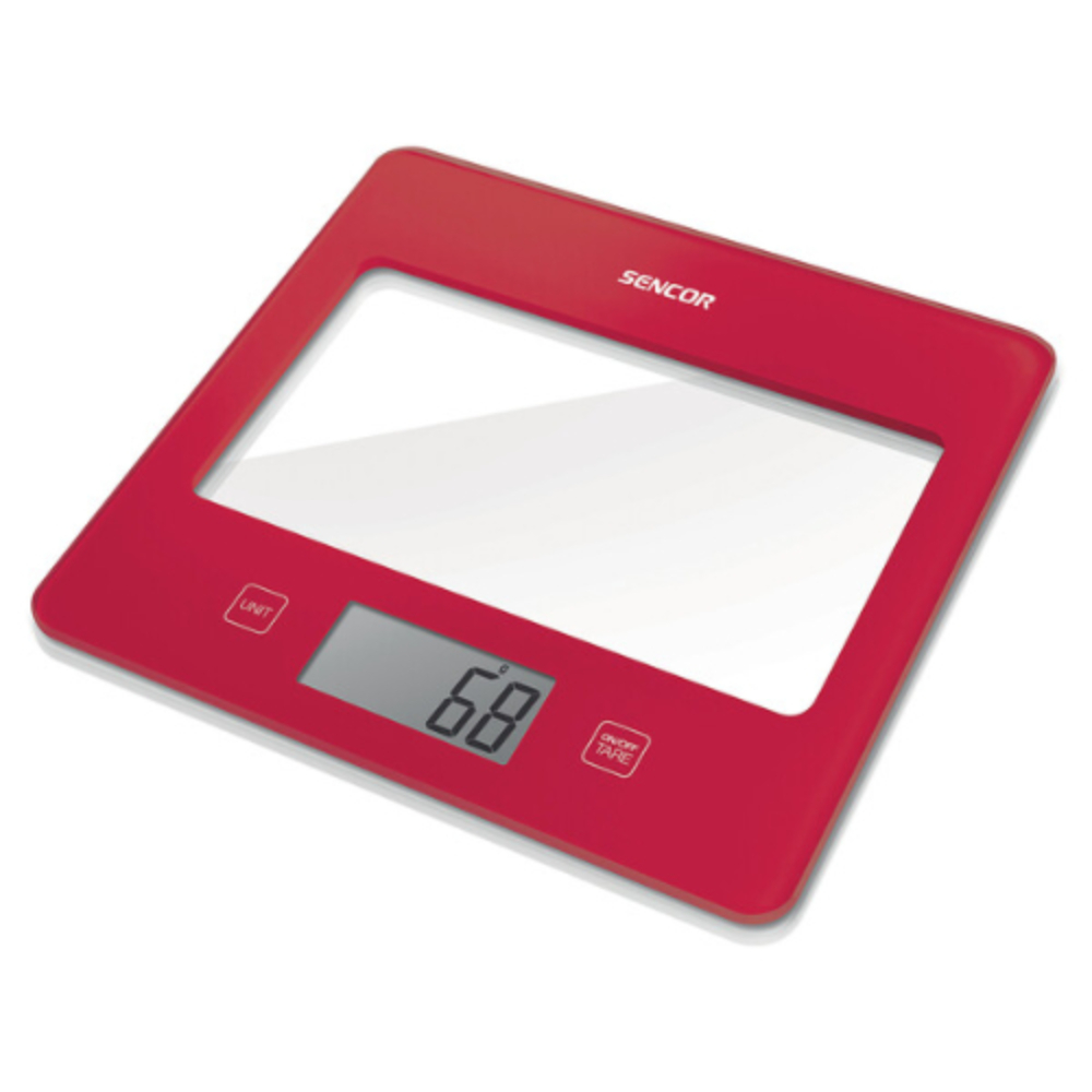 Sencor Kitchen Scale Touch Control Lcd Display Red, SKS5024RD
