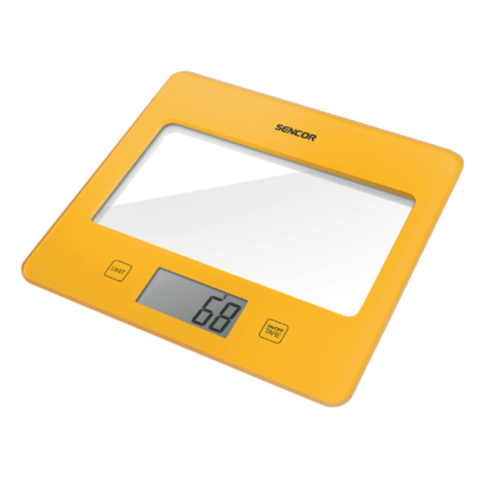Sencor Kitchen Scale Touch Control Lcd Display Yellow, SKS5026YL