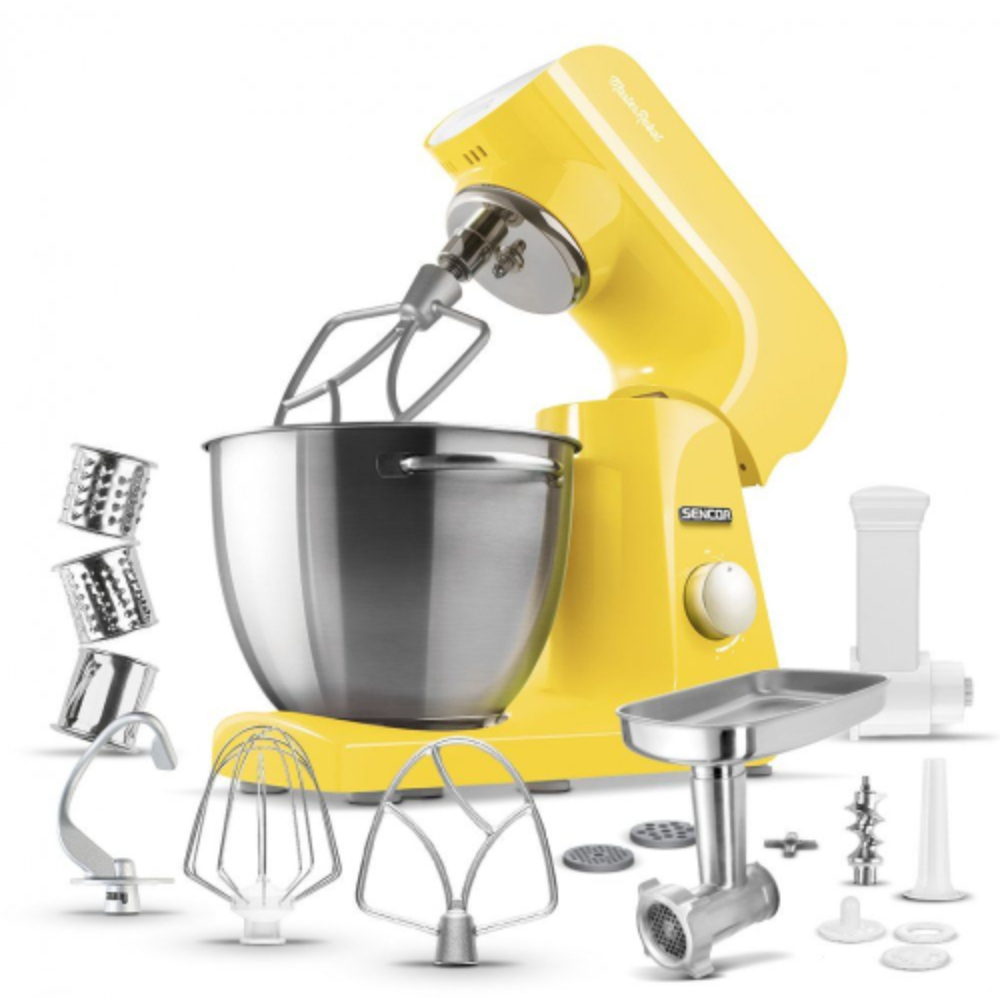 Sencor Robust 4.5L Stand Mixer + (6 Accessories), STM46YL