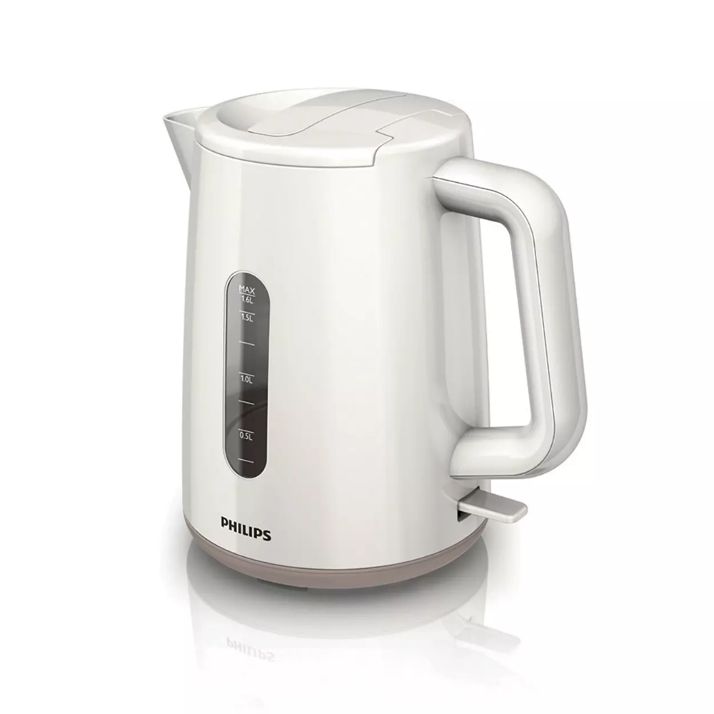 Philips Kettle White 360 Cordless 1.5L 2400W Cool Wall Exterior Automatic Shut Off, HD9300/00
