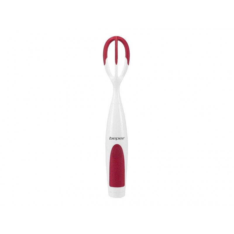 Beper Automatic Cordless Whisk Battery Operated Detachable Whip And Rubber Speed Button Red, P102SBA006  
