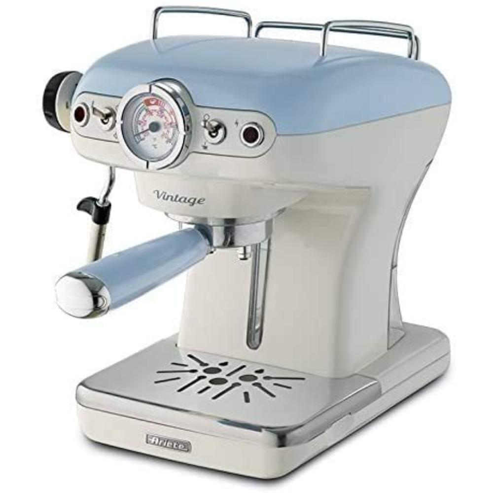 Ariete Vintage Espresso Machine, 850W, Blue, 1389/15