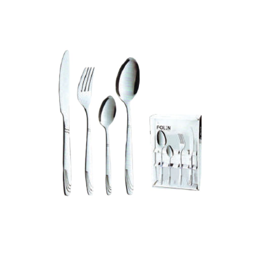 Herevin Cutlery Set 2202-24Apv Circuled Silver Stainless Steel, 70119007